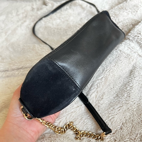 Coach- Black Pebbled Leather Crossbody - Picture 5 of 9